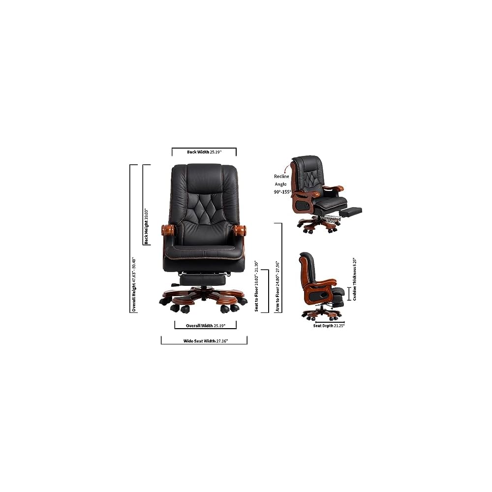 Office Chair Ergonomic Full Reclining with Pedal(C)