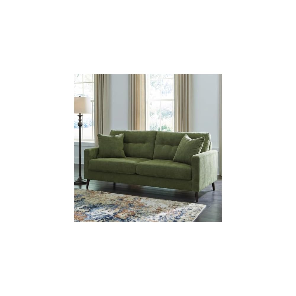 Signature Design by Ashley Bixler Sofa, Mid-Century Modern Green Couch