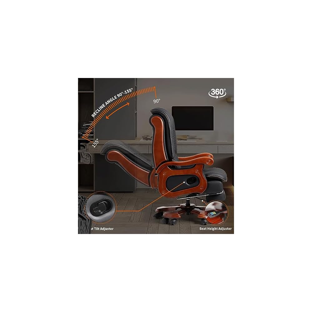 Office Chair Ergonomic Full Reclining with Pedal(C)