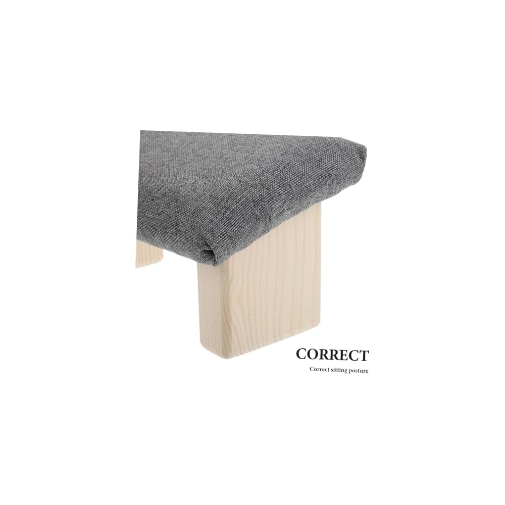 Kisangel Ergonomic Kneeling Stool Chair for Prayer Kneeling Posture Bench Wooden Prayer Bench Soft Cotton Surface