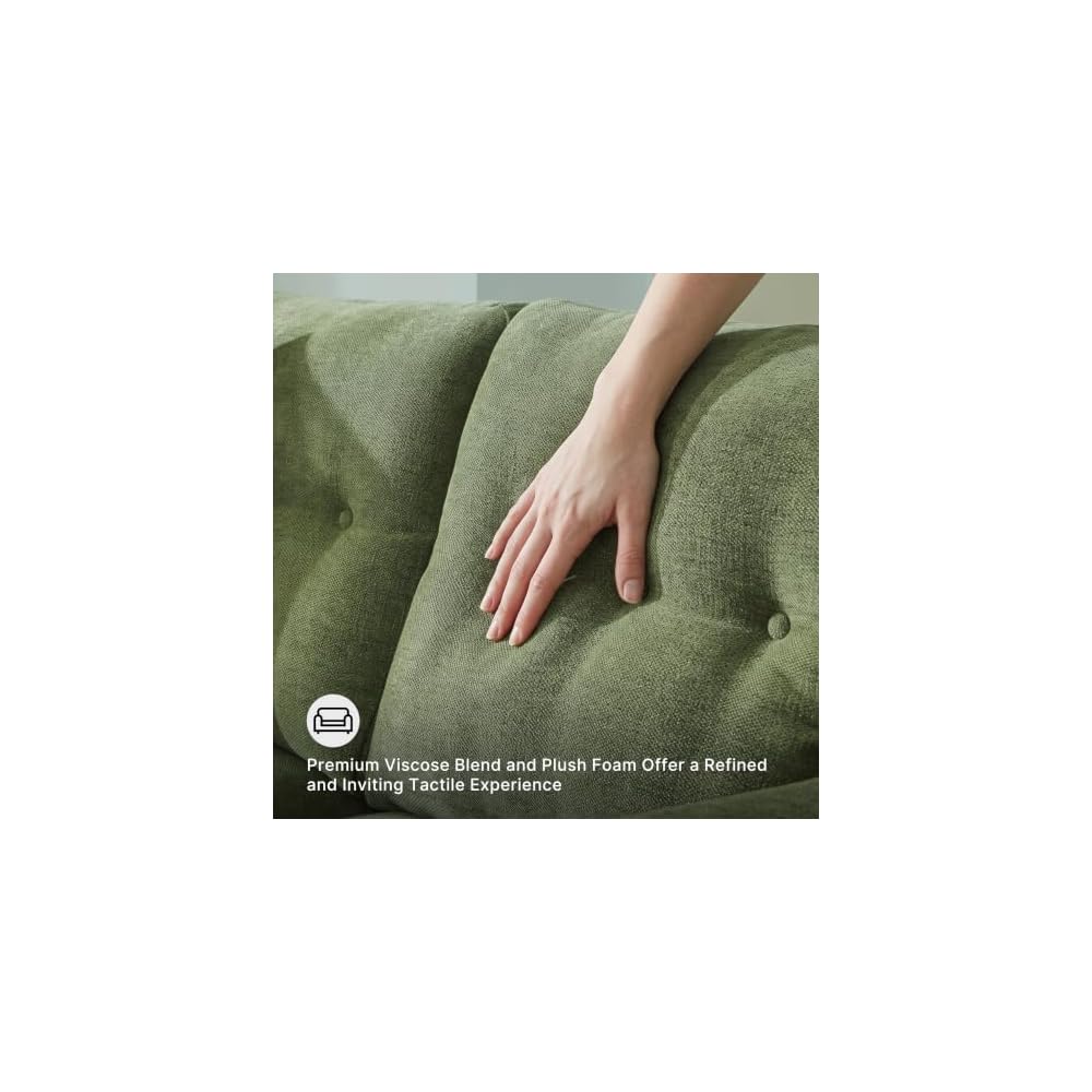 Signature Design by Ashley Bixler Sofa, Mid-Century Modern Green Couch