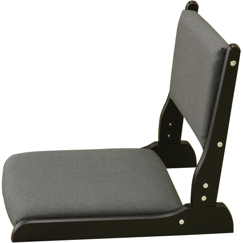 Cushioned Japanese Floor Chair Wooden Floor Chair Folding Japanese Floor Chair Japanese-Style Seat backrest Low Chair Japanese-Style Room Floor Chair Simple Chair (17)