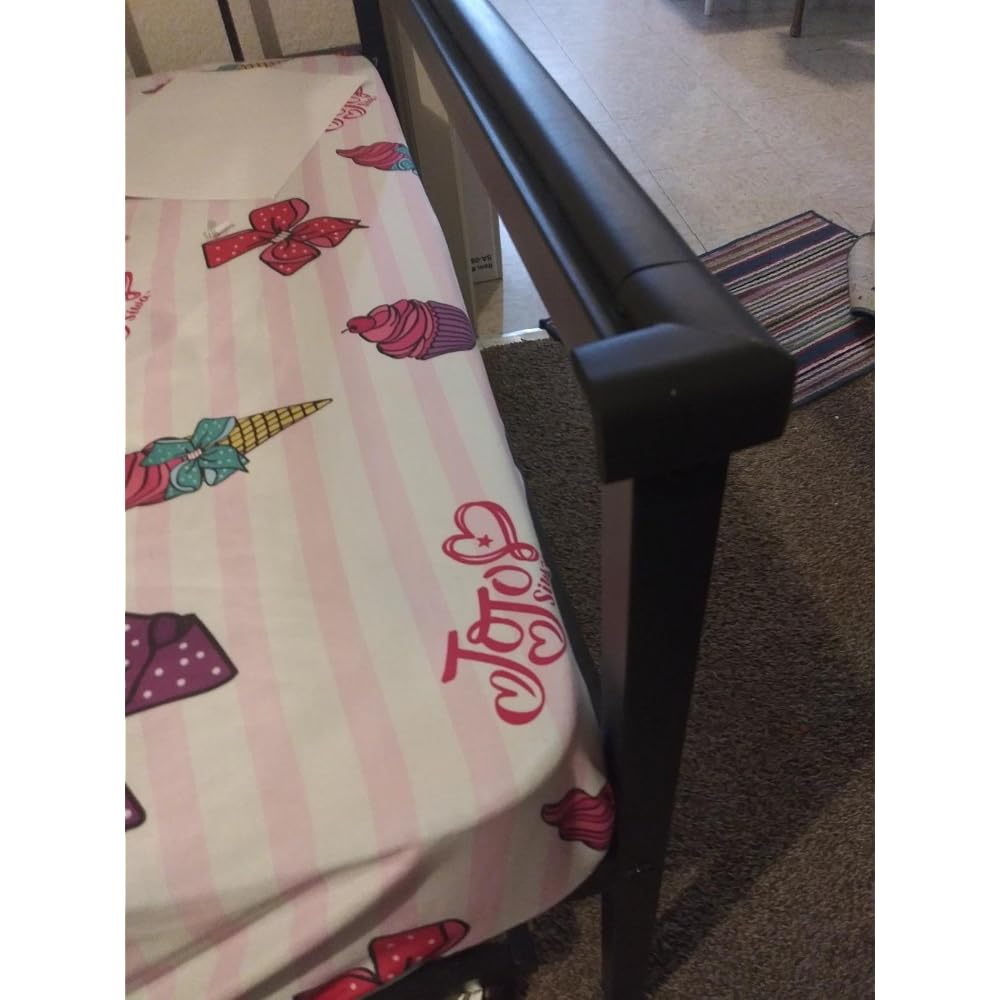 Zinus Eden Metal Daybed with Trundle, Mattress Foundation with Steel Slat Support, Easy Assembly, Twin